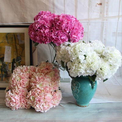

Artificial Silk Flower Hydrangea Bridal Floral Bouquet Party Wedding Home Decor