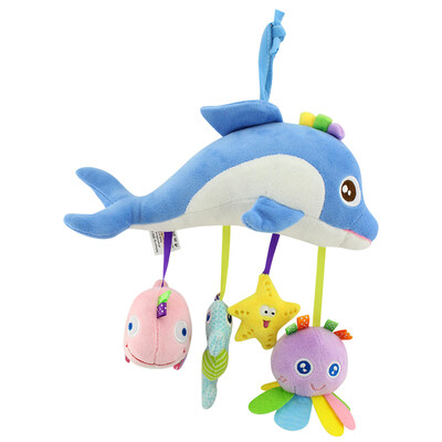 

Baby Carriage Pendant Sea Cartoon Bed Bell Comfort Soft Toy Children Hanging Educational Toys