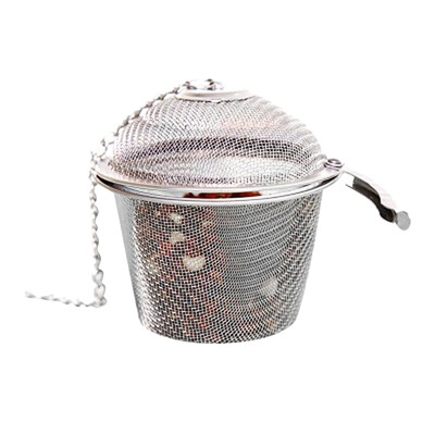 

Toponeto Stainless Steel Ball Tea Spice Strainer Infuser Mesh Filter Leaf with Lid Chain