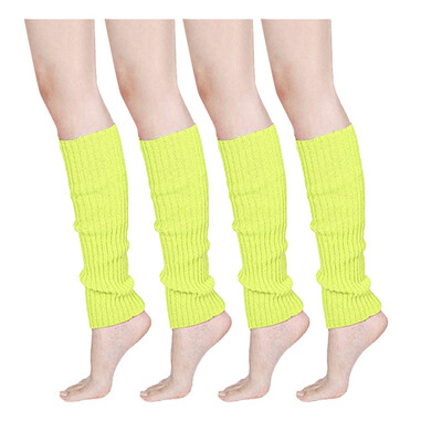 

Tailored Women & Men Fluorescence Color Stripe Boot Cuffs Warmer Knit Leg Party Stockings