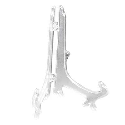 

Black And Transparent Plastic Plate Photo Display Stand Picture Frame Easel Holder Ceramic Plate Bracket