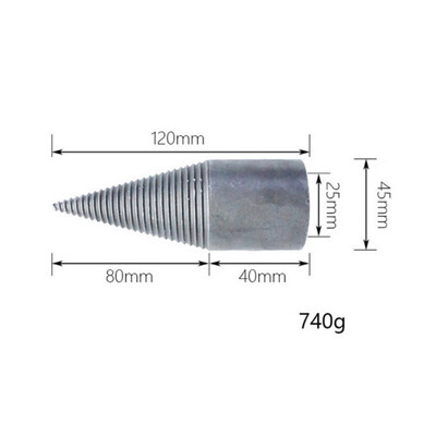 

Woodworking Wood Separator Spiral Cone Reamer Punch Driver Household Firewood Machine Splitter Drill Bit for Drill