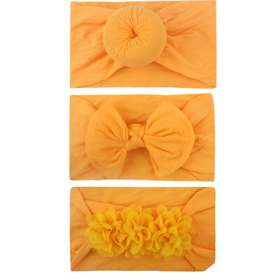 

3pcs Kids Headband For Girl Bow Floral Hairbands Turban Knot Kids Turbans Accessoire Faixa Cabelo Para Bebe Headband Baby Girl