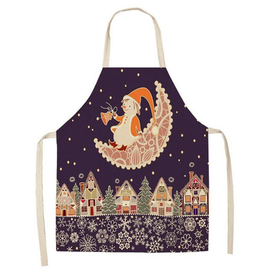 

Tailored Christmas Decoration Cotton And Linen Apron Kitchen Aprons Dinner Party Apron