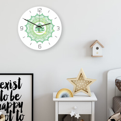 

Gobestart Frameless 3D Wall Clock Decal Sticker Muslim Ramadan Mubarak Home Decor