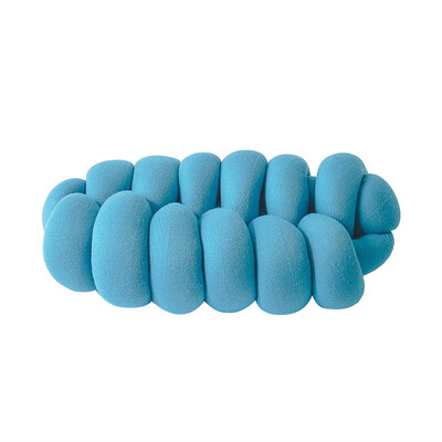 

Toponeto Knotted Solid Color Winding Sofa Cozy Cushion Home Decorative Bedroom Pillow