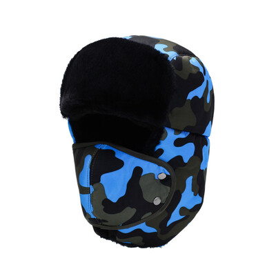 

Winter Warm And Thicker Hats Women Men Outdoor Cycling Windproof And Waterproof Warm Hats Outdoor Adults Ear Protector Hats