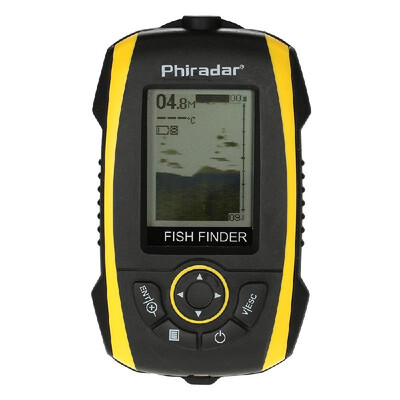 

Portable Fish Finder LCD Display Sonar Sensor Transducer Fishfinder Fish Alarm Depth Indicator Fishing Finder Outdoor Electronic F