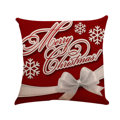 

Tailored Merry Christmas Square Home Car Decor Throw Pillow Case Sofa Waist Cushion Cover