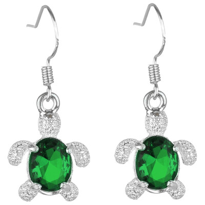 

1pair New Design European And American Alloy Turtle Earrings