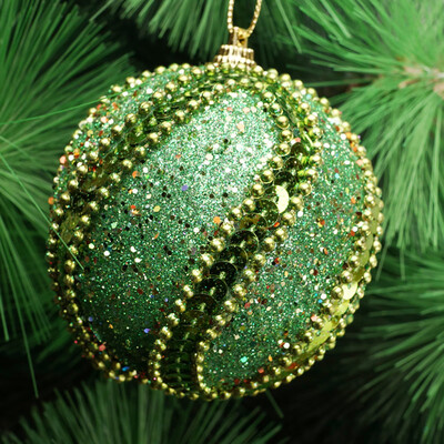 

Toponeto Christmas Rhinestone Glitter Baubles Balls Xmas Tree Ornament Decoration 8CM