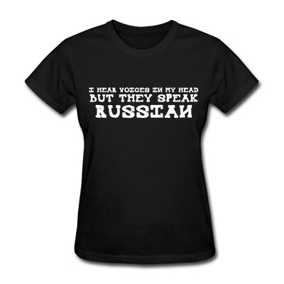 

FPS Russia Russian Voices In My Head Womens T-Shirt
