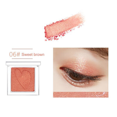

Eye Beauty Glazed Single Eye Shadow Waterproof Non-dizzy Dyeing Lasting Colorfast Matte Shimmer Eyeshadow Makeup Pallete