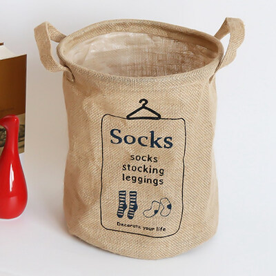 

Linen Basket for Dirty Clothes Laundry Basket Foldable Box Storage Basket Pouch