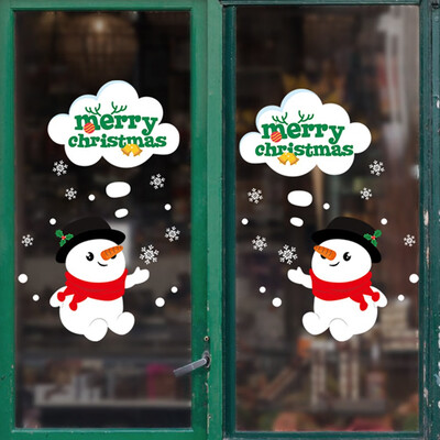 

New Merry Christmas Wall Stickers Vinyl Art Home Window Store Wall Stickers Decal Decor Removable