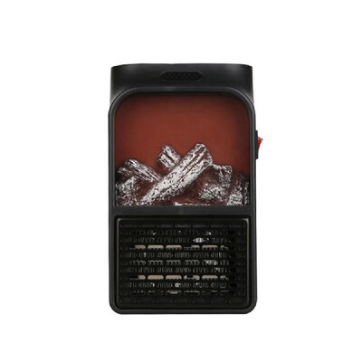 

900W Portable Electric Heater flame heater Desktop Heating Warm Air Fan for Office Bedroom Desk Home