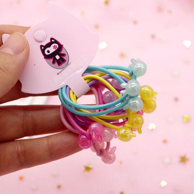 

Girl Elastic Hair Rubber Bands 10 Pcs Mixed ColorHeadbands Hair Accessory Band Rope Ponytail Holder Headbands