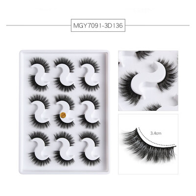

Tailored 9 Pairs Of 3D Mink With Soft Long Curly And Warped Many Layer Eyelashes