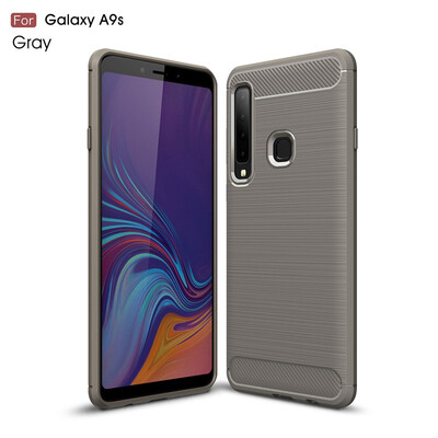 

Goowiiz Phone Case For Samsung Galaxy A9 Star Pro 2018A9SA7 2018A750 Fashion Slim Carbon Fiber Soft Silicone Prevent falling
