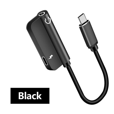 2in1 35mm Type C Audio Headphone Jack Charger Adapter Connecter Case For Type-C Device USB C Cables Adapter Charging Converter