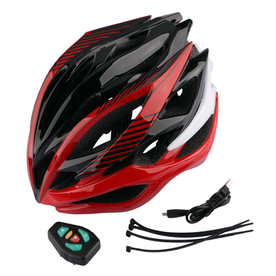 

Wireless remote control LED warning helmet for bicycle riding
