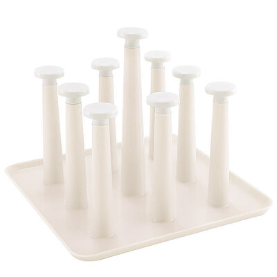 

Toponeto Cup Holder Quick Dry Dish Drain Rack Cup Storage Shelf for Home Bar Kitchen