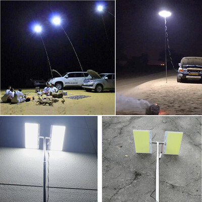 

Siaonvr Telescopic COB Rod LED Fishing Outdoor Camping Lantern Light Lamp Hiking BBQ
