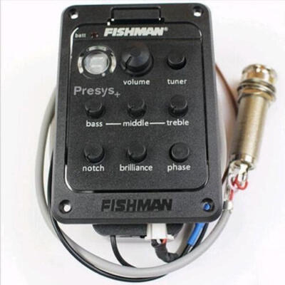 

4-Band Acoustic Guitar Equalizer Guitar Preamp Piezo Pickup Transducer Fishman 201