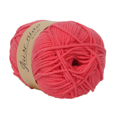 

Toponeto 1PC 50g Chunky Colorful Hand Knitting Baby Milk Cotton Crochet Knitwear Wool A