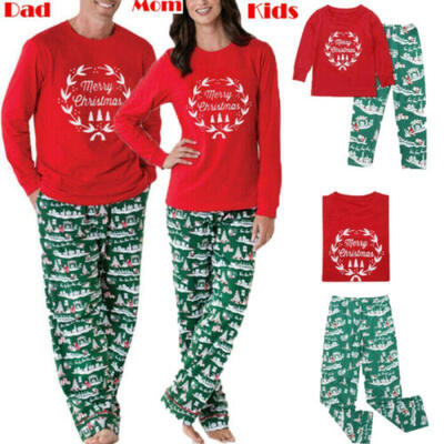 

Family Matching Christmas Pajamas Set Baby Kid Adult Xmas Nightwear Pajamas US