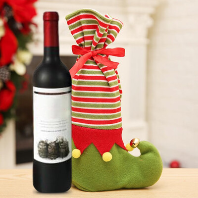 

Tailored Christmas Gift Bag Red Wine Bottle Set Wine bottle decoration