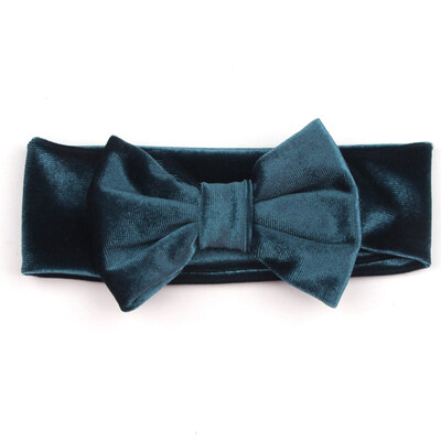 

Baby girl Headbands gold velvet bow elastic hair accessories Kids Hair Accessories Baby Cute bow hairband