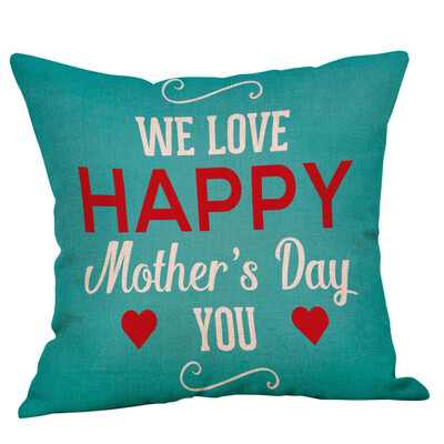 

〖Follure〗Mothers Day Pillowcase Linen Car Home Decorative Cushion Cover Pillow Covers