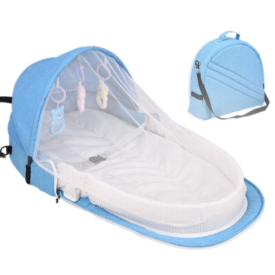 

Portable Bassinet WithFor Baby Foldable Baby Bed Travel Sun Protection Mosquito Net Breathable Infant Sleeping Basket