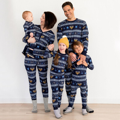 

Christmas Set Children Clothing Christmas Family Parent-child Suit Printing Home Service Cotton Soft Two-piece Pajamas