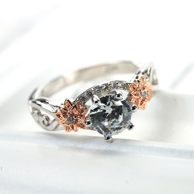

New style Fashion Women Wedding Ring Six Claws Zircon Bride Finger Ring wholesale rings girls gifts