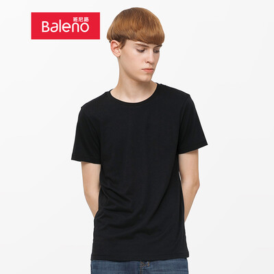 

Baleno T-shirt male 2019 summer cotton round neck short-sleeved shirt loose bottoming shirt male 88902284 00A M