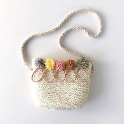 

Baby Small Bag Straw Shoulder Messenger Crossbody Bag Girl Mini For Summer Hot