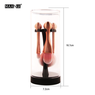 

MAANGE 5pcs Mini Cosmetic Beauty Makeup Brushes Set Power Foundation Eye Shadow Concealer Soft Lovely Face Make Up Brush Tools