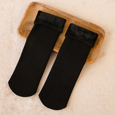 

1 Pair Unisex Free Size Autumn Winter Socks Velvet Thickening Casual Home Floor Socks Snow Thermal Keeping Sleeping Warm Socks