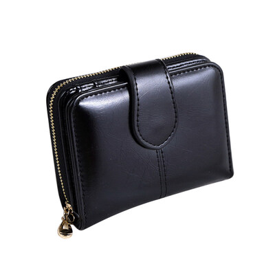 

Vintage Faux Leather Women Wallet Small Card Holder Short Purse Christmas Gift
