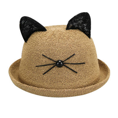 

Fashion Cute Cartoon Cat Baby Boys Girls Hat Soft Sun Cap Baby Summer Hats Newborn Baby Boy Caps
