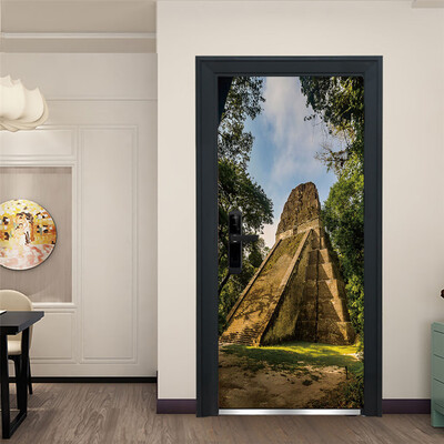 

Toponeto Door Sticker Decorative Painting Bedroom Living Room TV Wall Decoration