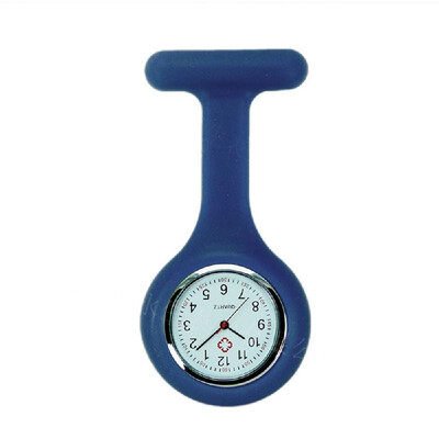 

Silicone Pin Brooch Watch Hanging Medical Pocket Watch Pin-on Lapel Block Watches for Nurse Doctor