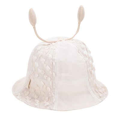 

Summer Baby Boys Girls Net Cap Basin Cap Furry Dot Printed Design Mesh Caps Reversible Sun Headwear