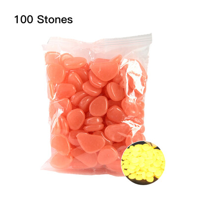 

100pcsBag Luminous Pebbles Glow in the Dark Stones Home Fish Tank Outdoor Decor Garden Walkway