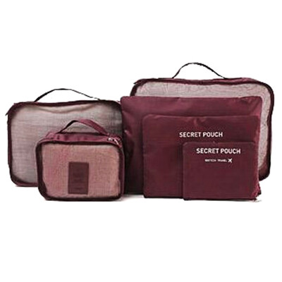 

6 Pcs\Set High Quality Oxford Cloth Mesh Travel Storage Bag Organizer Luggage Packing Cube Organizer Travel Bags