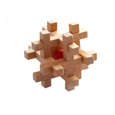 

9PCSSet Design IQ Brain Teaser Wood Lock Wooden Interlocking Burr 3D Puzzles Game Toy Adults Intellectual Educational