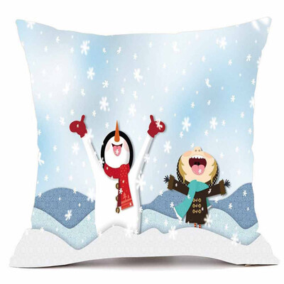 

Tailored Merry Christmas Pillow Cases Super Cashmere Sofa Cushion Cover Home Decor