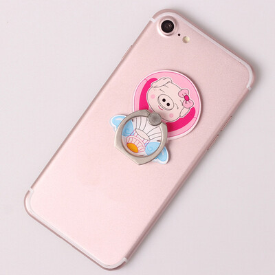 

Cute Animal Pig Mobile Phone Stand Holder Finger Ring Smartphone Holder Stand For All Phone